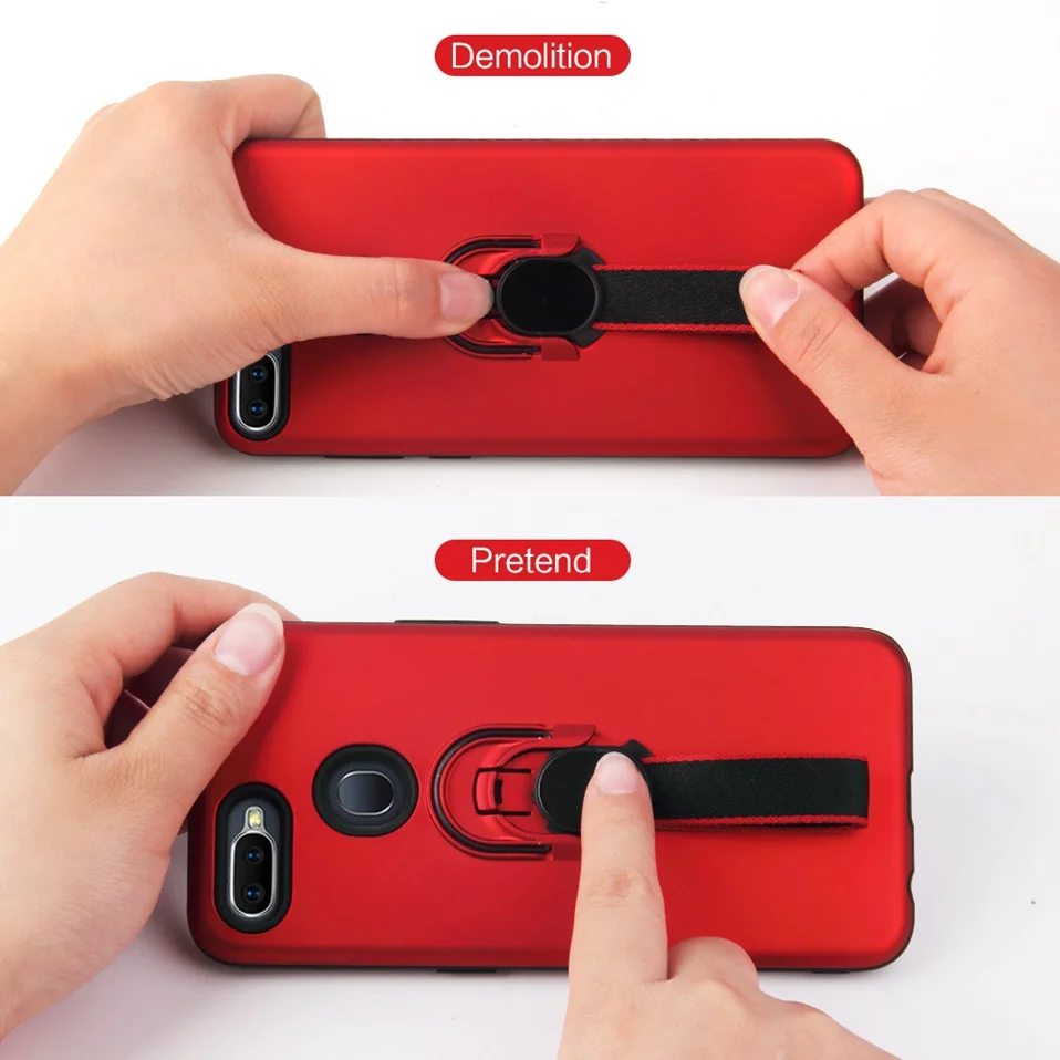 Ring Holder Case For OPPO F9 Pro F5 F7 Coque Silicone Magnetic Phone Back Case For OPPO R9S A73 A79 A3S R17 Realme 2 Pro Cover   (9)