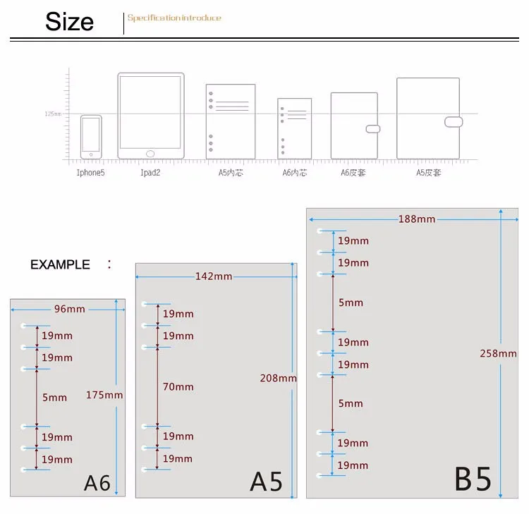 Блокнот бумага s A5 A6 страницы планировщик наполнитель бумага внутри страницы Еженедельный Ежемесячный план сделать список Cornell соответствия Filofax Kikkik