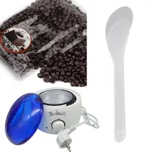 1 комплект крем для удаления волос горячий подогреватель для воска нагреватель горшок машина парафин для депиляции Bean набор шоколадный вкус ЕС вилка ju23