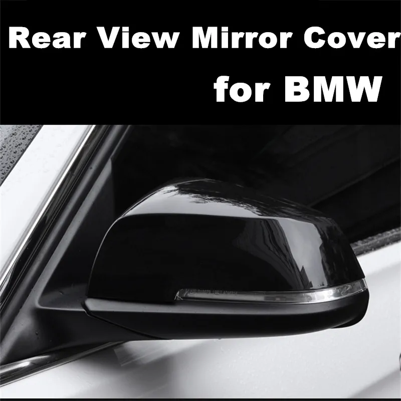 

Rear Mirror Cover For BMW 3 Series/GT F30 F31 F34 Carbon Fiber Style Piano Black Left/Right Rear View Caps Sticker Easy Install