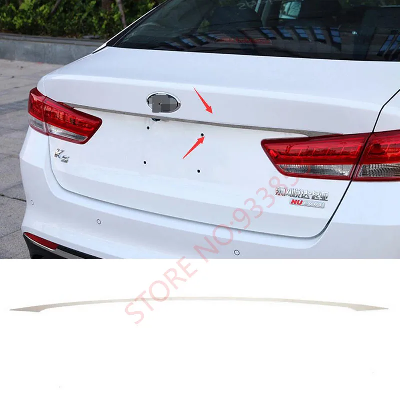 Car rear trunk lid cover trim tail gate molding boot door handle bezel