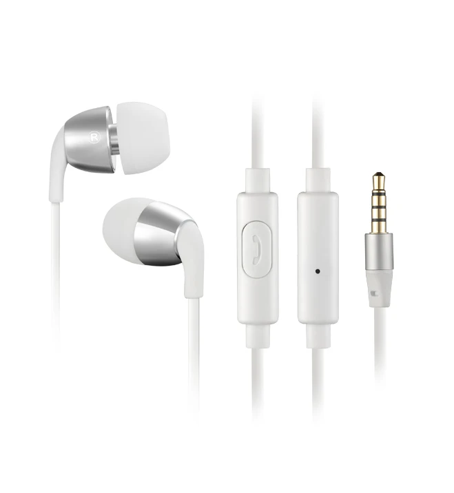 Wallytech W802 HONEYBEE Metal earphone WHITE COLOR1