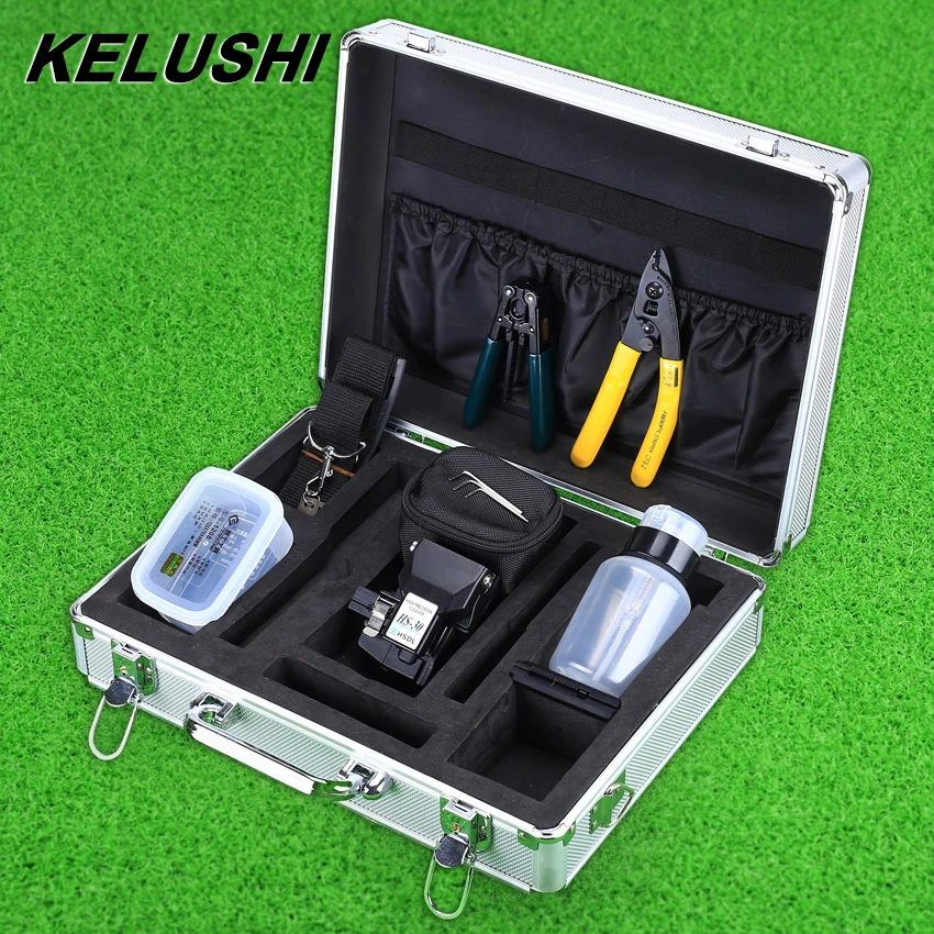 KELUSHI 13 шт./компл. FTTH Набор инструментов для оптического волокна с кливером из HS 30