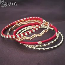 Yumfeel, брендовые модные браслеты и браслеты для женщин, танцевальный металлический браслет, набор, подарок,, женские индийские ювелирные изделия