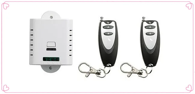 

AC85V 110V 120V 220V 250V 1CH Remote Control Garage Door RF Wireless Remote Control Switch System 2X Transmitter + 1 X Receiver