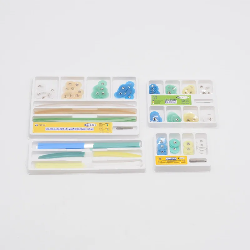 Dental Finishing Polishing Discs Strips Mandrel Kit Resin Tooth Filling