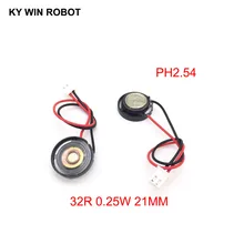 ^^Best Offers 2pcs New Ultra-thin Toy-car horn 32 ohms 0.25 watt 0.25W 32R speaker Diameter 21MM 2.1CM with PH2.54 terminal wire length 10CM ^^Best Offers 2pcs New Ultra-thin Toy-car horn 32 ohms 0.25 watt 0.25W 32R speaker Diameter 21MM 2.1CM with PH2.54 terminal wire length 10CM