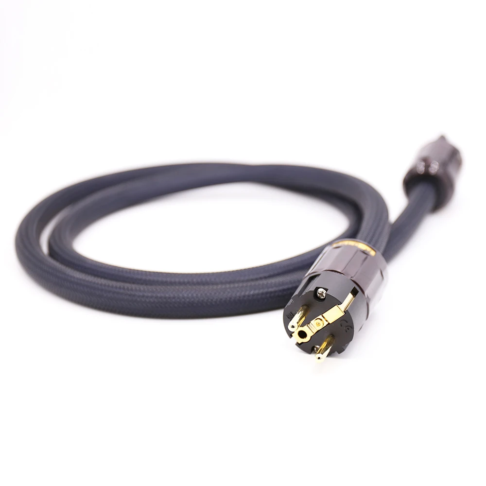 HiFi OFC медный посеребренный аудио кабель питания с P 079E ЕС Версия Позолоченный