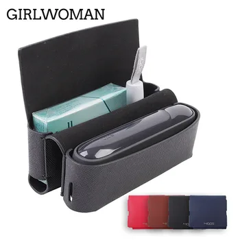 

Girlwoman New 9 Colors Flip Leather Case for IQOS 3.0 Wallet Pouch Bag Holder Box Case Electronic Cigarette Iqos 3 Holder Case