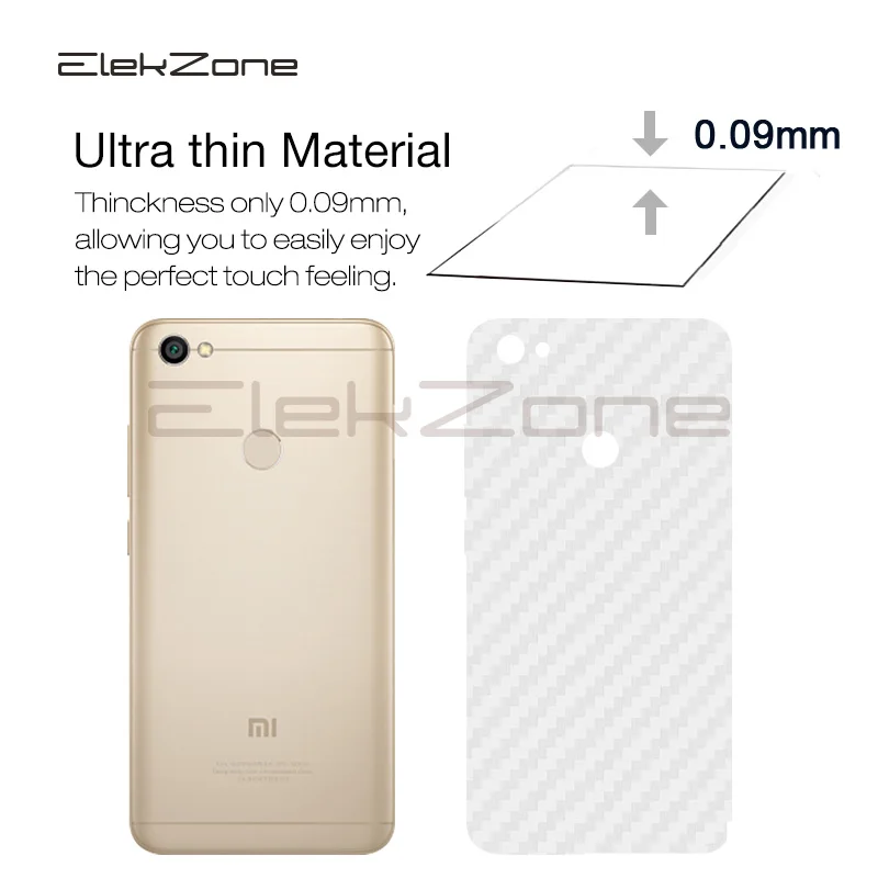 Carbon Back Film 3Pcs For Xiaomi Redmi 4X Note4X 4 6 Pro 5A Note5A Prime Cover Screen Protector For Redmi 5A 6Pro Carbon Fiber (3)