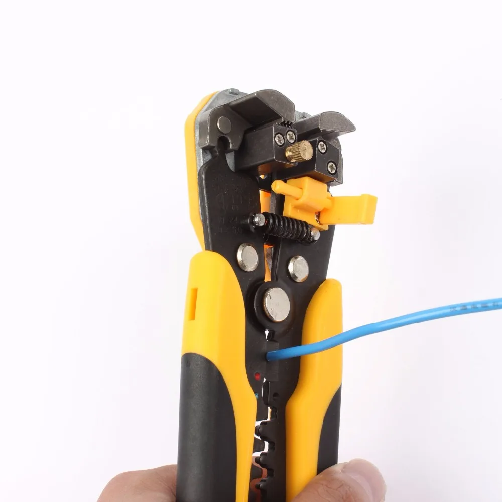 Многофункциональный автоматический кабель для зачистки проводов плоскогубцы саморегулирующиеся щипцы Терминал инструмент HS-D1 резак для проволоки Мультитул желтый