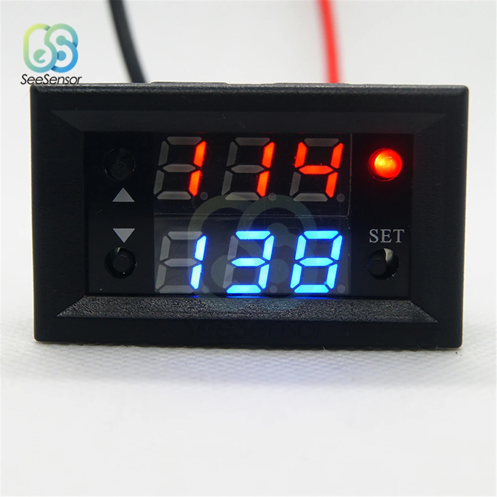 

DC 12V Dual Display Time Relay Module Time Delay Relay Mini LED Digital Timer Relay Timing Delay Cycle Time Control Switch
