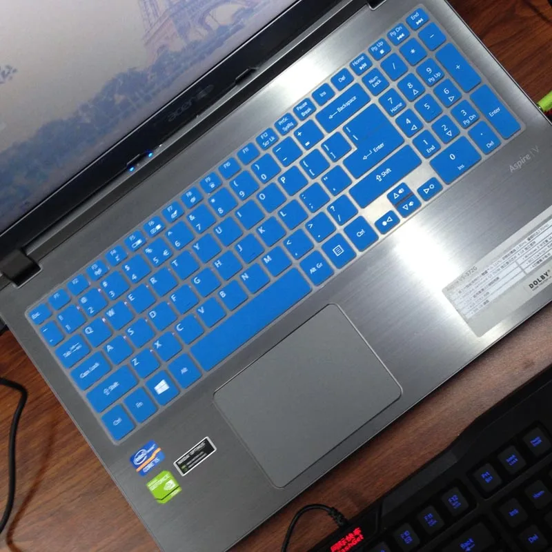 Силиконовый чехол для клавиатуры ноутбука Acer Aspire V15 Nitro Black BE VN7 571G 572G 573G|keyboard cover for
