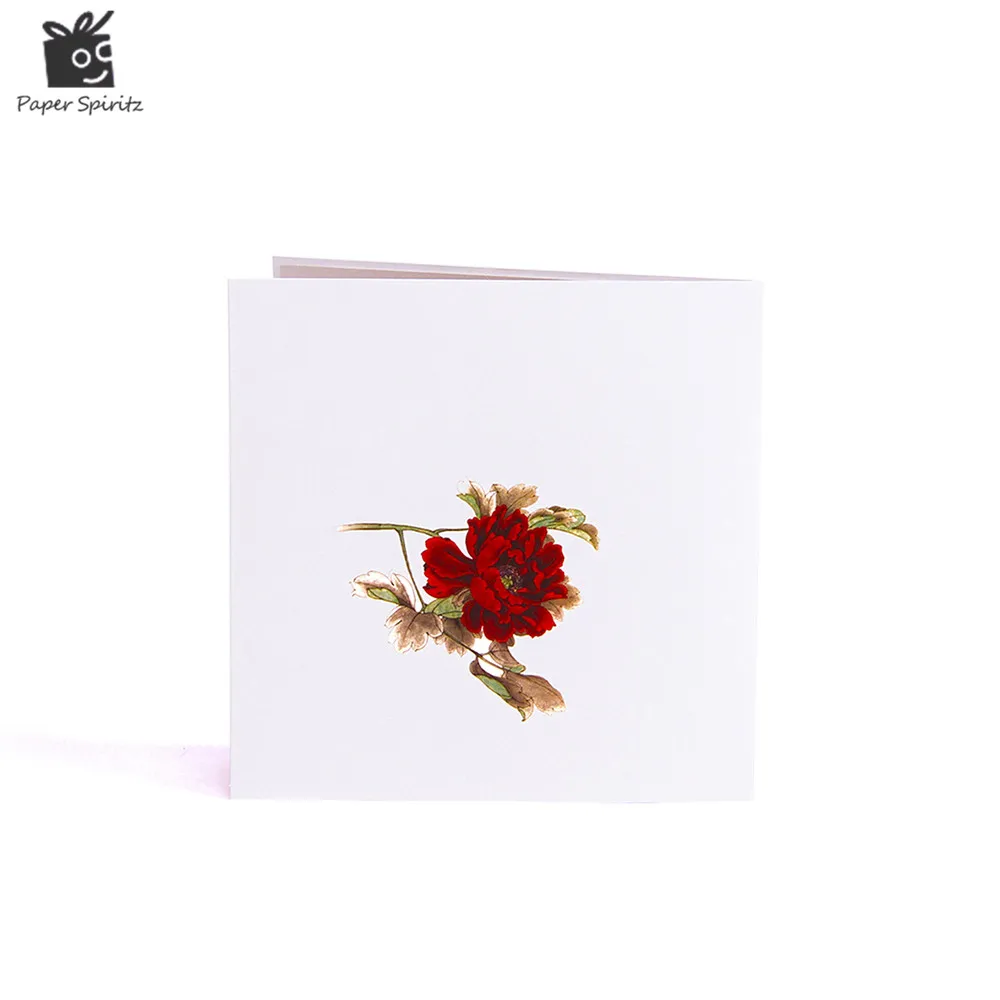  3D Flowers Pop Up Birthday Cards Invitation Thank You Gift Card With Envelope Wedding Invite Cards  - 32814542406