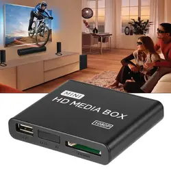 Мини Полный 1080 p HD медиаплеер MPEG MKV/H.264/HDMI AV USB + пульт с поддержкой MKV/RM-SD/USB/SDHC/MMC ЕС plug