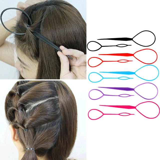 2 Pcs Simple Magic Hair Twist Styling Tool Plastic Hairstyle Braid 