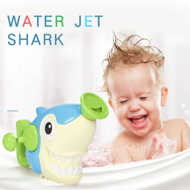 

New Baby Summer Bath Toys Shark Crocodile Hand Spray Water Shower Baby Shower Water Toys Swimming Toys For Children Jouet Enfant