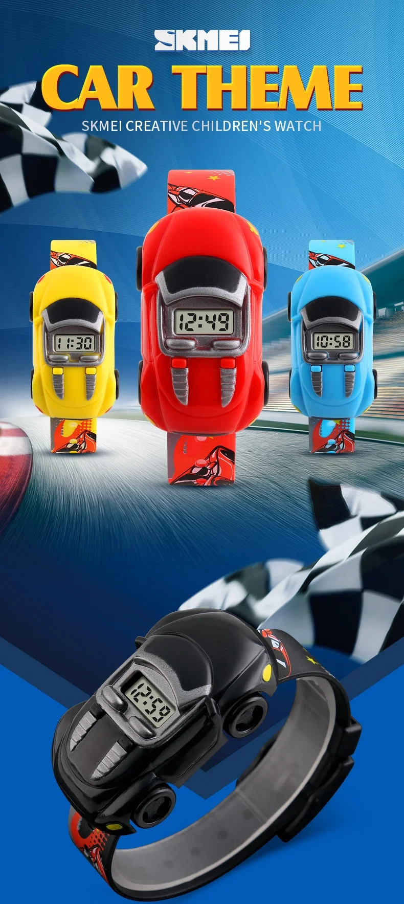 Детские часы брендовые модные креативные цифровые спортивные детские часы для мальчиков и девочек с мультяшным автомобилем наручные часы детские наручные часы