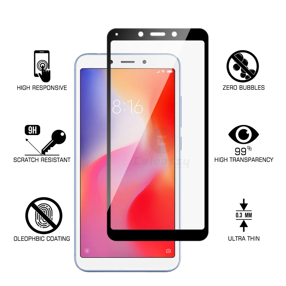 Xiaomi Redmi 6 6A S2 Mix 2S tempered glass (6)