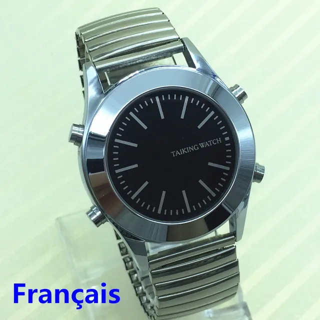 French Talking Watch for Blind People or Visually Impaired with Alarm