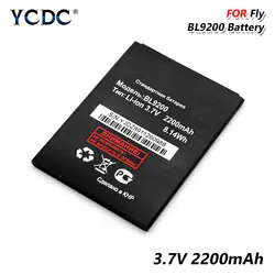 BL9200 BL 9200 3,7 В 2200 mAh Солнечная батарея для FLY Cirrus 2 FS504 смартфон заряжаемая телефонная батарея высокая производительность