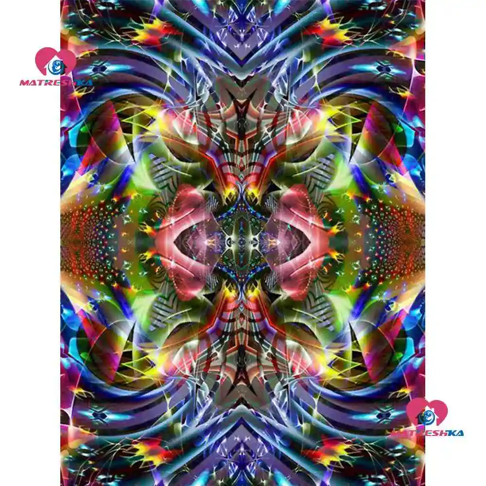 5D DIY Полная квадратная круглая дрель Алмазная Картина Набор для вышивки крестом абстрактный цветок Алмазная вышивка Мандала декор из алмазной мозаики - Цвет: 006