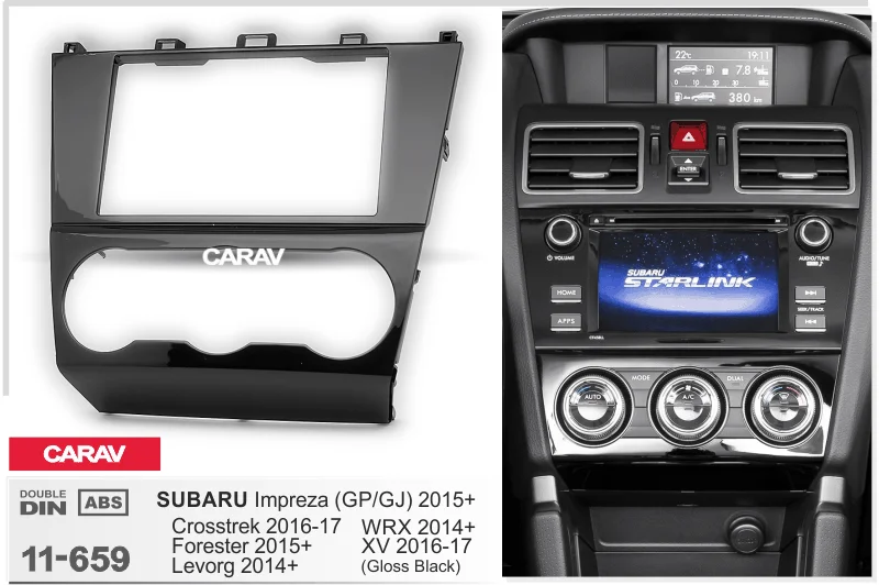 CARAV 11-625 Car Radio Installation Trim Fascia Panel