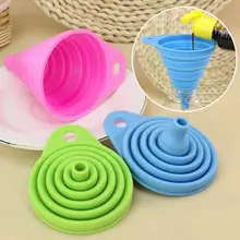 Мини силиконовая Складная воронка для передачи жидкости LX3177