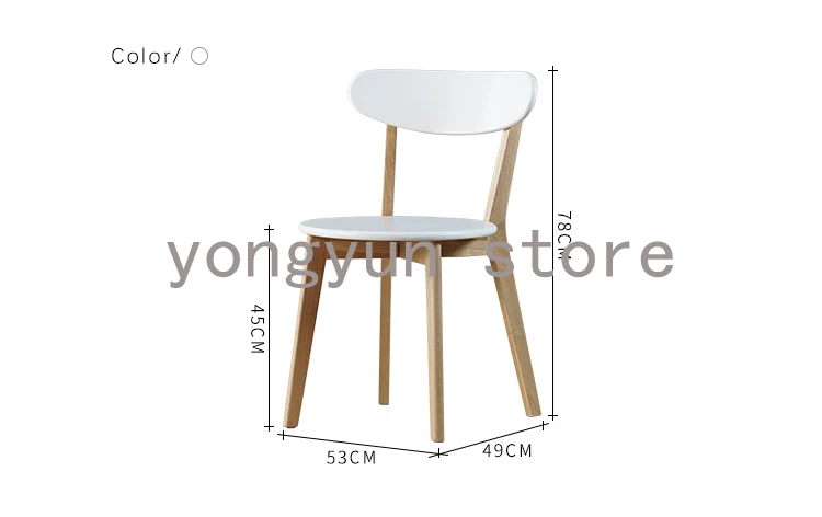 Минималистичная современная мебель для столовой из твердой древесины и МДФ деревянный стул обеденный удобная домашняя мебель модные кофейные стулья 2 шт
