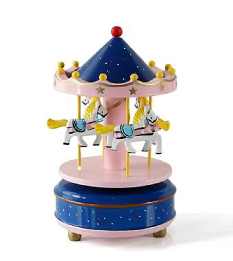 Hot Sale Creative Hand painted Carousel font b Music b font font b Box b font