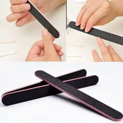 Черный двусторонняя пилки для ногтей книги по искусству Маникюр пилка для ногтей Grits 100/180 3 шт. новые модные Лидер продаж