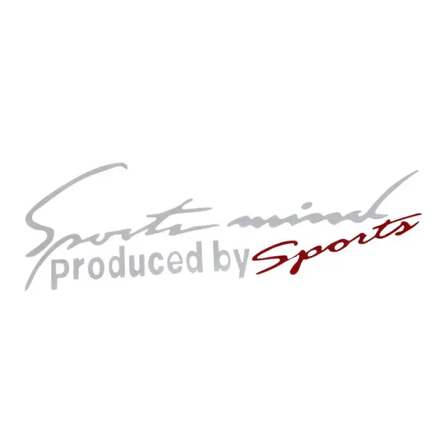2pc SPORTS MIND Logo Car Stickers DIY Decal Reflective Graphic stickers