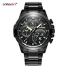 Longbo-Reloj analógico de acero inoxidable para hombre, accesorio de pulsera de cuarzo resistente al agua con calendario, complemento Masculino deportivo de marca de lujo con esfera luminosa ► Foto 2/6