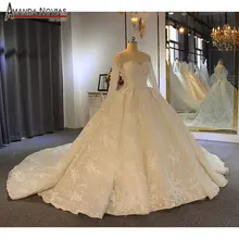 Robe de soiree courte бальное платье с длинными рукавами блестящее Свадебное Платье Аманда новиас настоящая работа