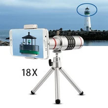 Мобильный телефон 18x зум оптический телескоп телефото тренога для объектива клип универсальный телефон объектив камеры для iPhone samsung huawei Xiaomi