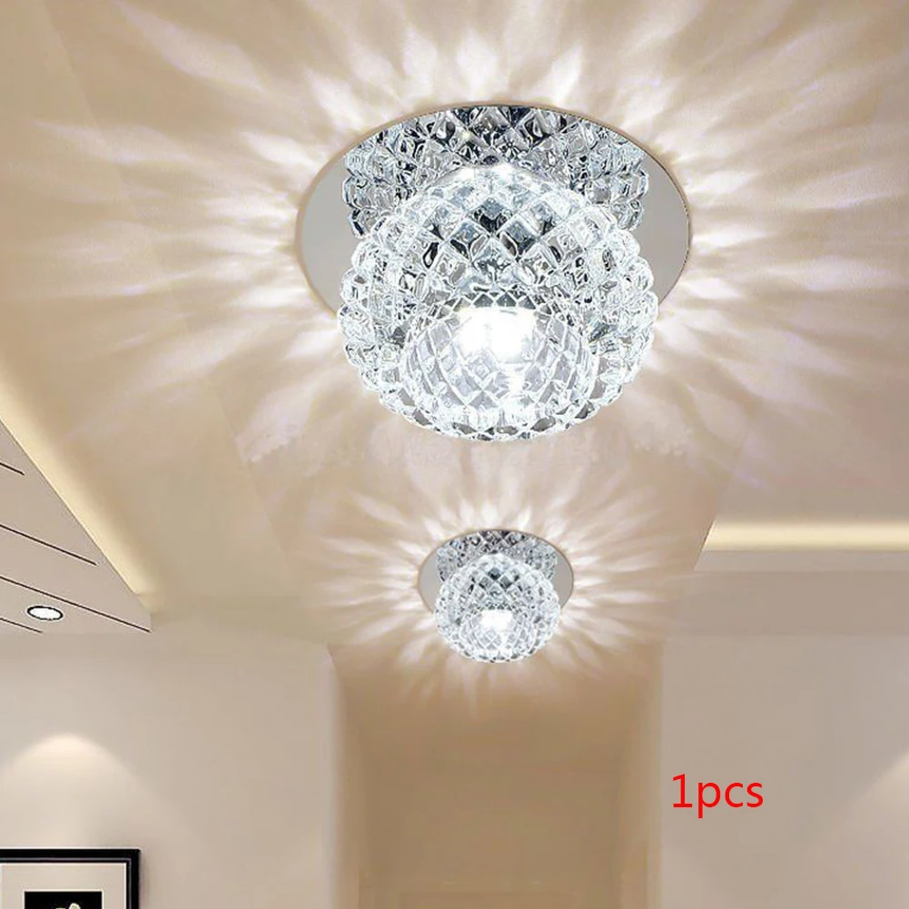 

5W 220V Dining Room Luminaire Simple Home Decoration Luxurious Pendant Lamp UV Living Room Crystal Hallway Super Bright Bedroom