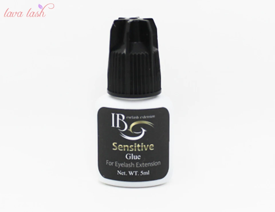 

Free Shipping Korea 10 bottles/lot IB glue Sensitive Glue fast drying Individual eyelash extensions glue black cap 5ml/bottle