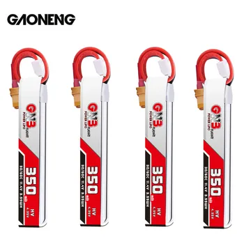 

4PCS Gaoneng GNB 3S 350MAH 11.4V HV 4.35V 30C/60C Lipo Battery XT30 Plug FullSpeed TinyLeader RC FPV Racing DroneCine Whoop
