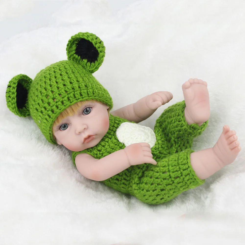 28 cm 11 inch Reborn Doll toys Children Cute Lifelike Baby Toy Wearing