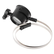 Практичный 10X светодиодный Hands Free Eye Loupe ювелирные изделия Часы Ремонт Держатель лупы