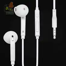 Новейшая модель; Лидер продаж 3,5 мм, наушники-вкладыши, наушники гарнитура с микрофоном и пульт для регулировки громкости для Samsung Galaxy S6 i9800 S6 край 100