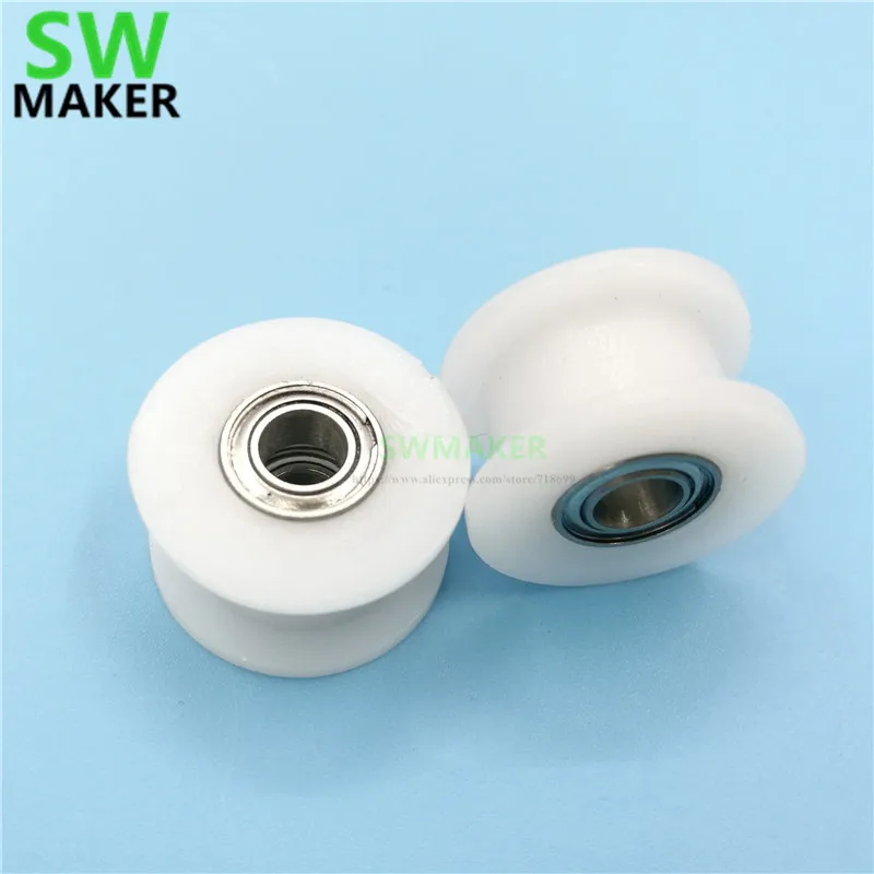 2pcs Smooth TIMING BELT IDLER PULLEY BEARING Delrin POM H Wheel 3 4 5