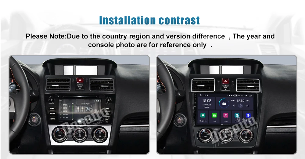 Discount Dasaita 9" GPS Navigator 1 din Android 9.0 Car Radio for Subaru Forester 2016 2017 2018 Head Unit 1080P Video Bluetooth 3