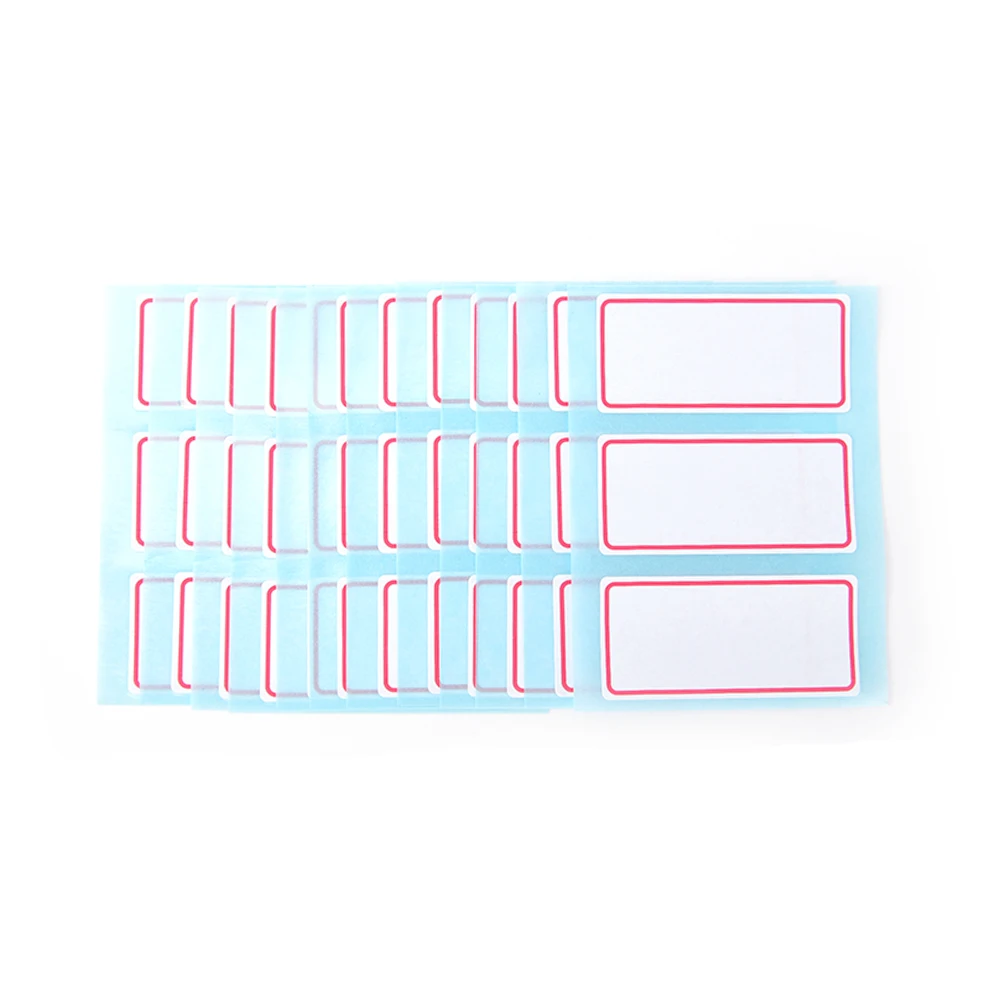 12 листов/упаковка самоклеющиеся этикетки пустые этикетки для заметок клейкие белые записываемые именные наклейки