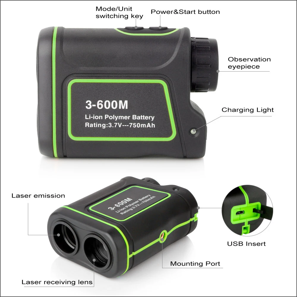 RZ Golf Laser Rangefinder Tape Measure Range Finder Roulette Distance Meter Telescope 600M Rangefinders Telemeter Tool RZ Golf Laser Rangefinder Tape Measure Range Finder Roulette Distance Meter Telescope 600M Rangefinders Telemeter Tool