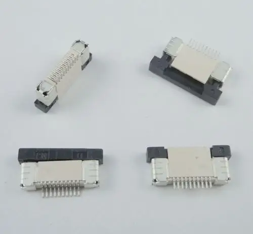 10Pcs FPC FFC 0.5 mm pitch 16 Pin Flip Type ruban plat Connecteur bas contact