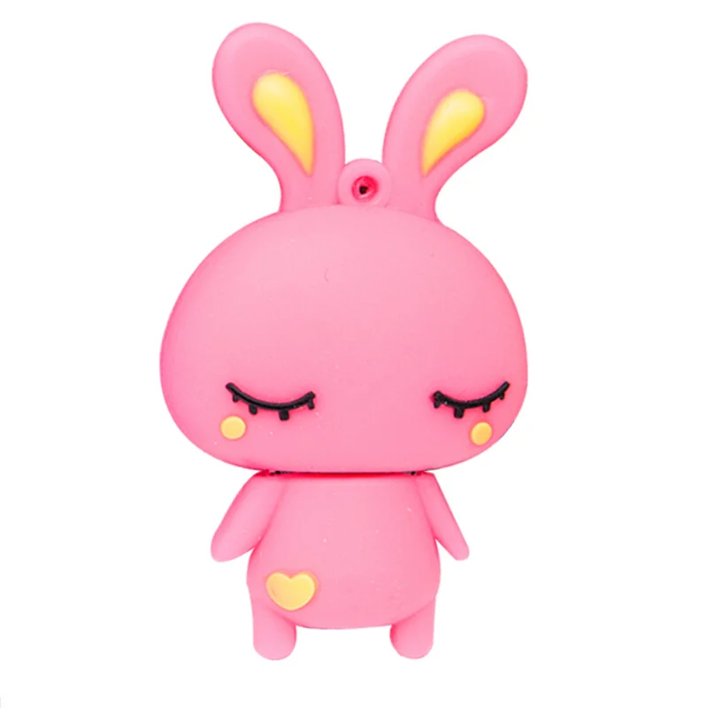 

Cute Cartoon LOVE Rabbit Usb Flash Drive 2.0 Pen Drive 32gb 16gb 8g 4g Flash Stick Animal U Disk Memory Stick Gift Girl Pendrive