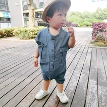 Новинка года; стильные комбинезоны для девочек и мальчиков; джинсовые летние модные штаны для малышей; years лет