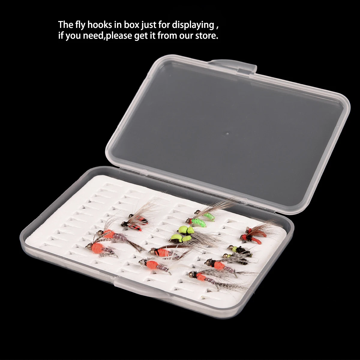 Leo Fly Hook Box 28055 Fly коробка рыболовных крючков с пеной водонепроницаемый прочный рыболовный снасти Прозрачный s m l Размер Pesca