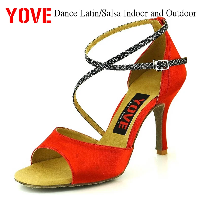 

YOVE Style w123-20 Dance shoes Bachata/Salsa Indoor and Outdoor Women's Dance Shoes
